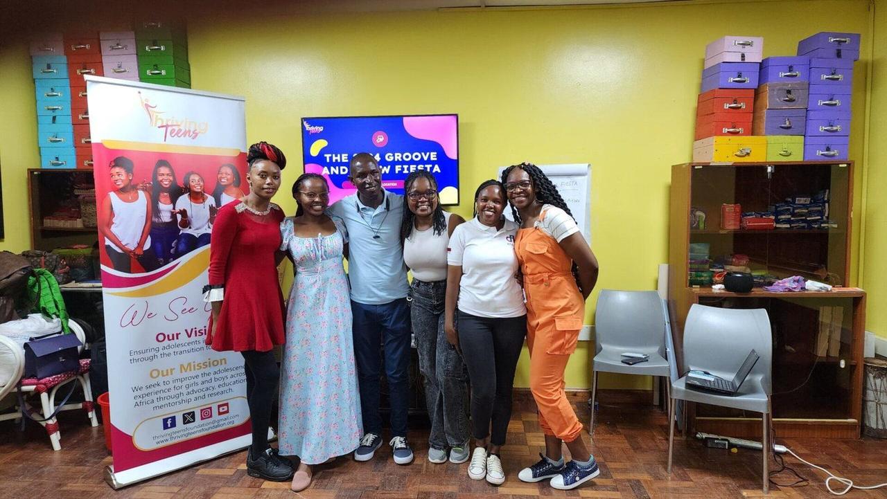 Thriving Teens facilitators at the Groove n Grow Fiesta